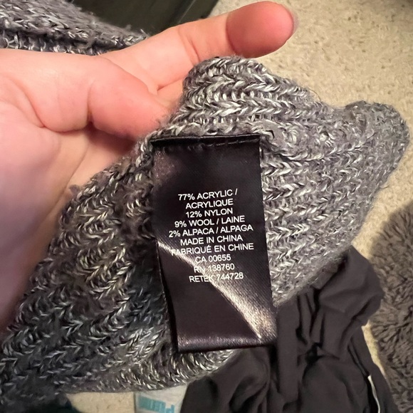 RW&Co. Grey Marl Knit Batwing Oversized Cardigan - Picture 2 of 6